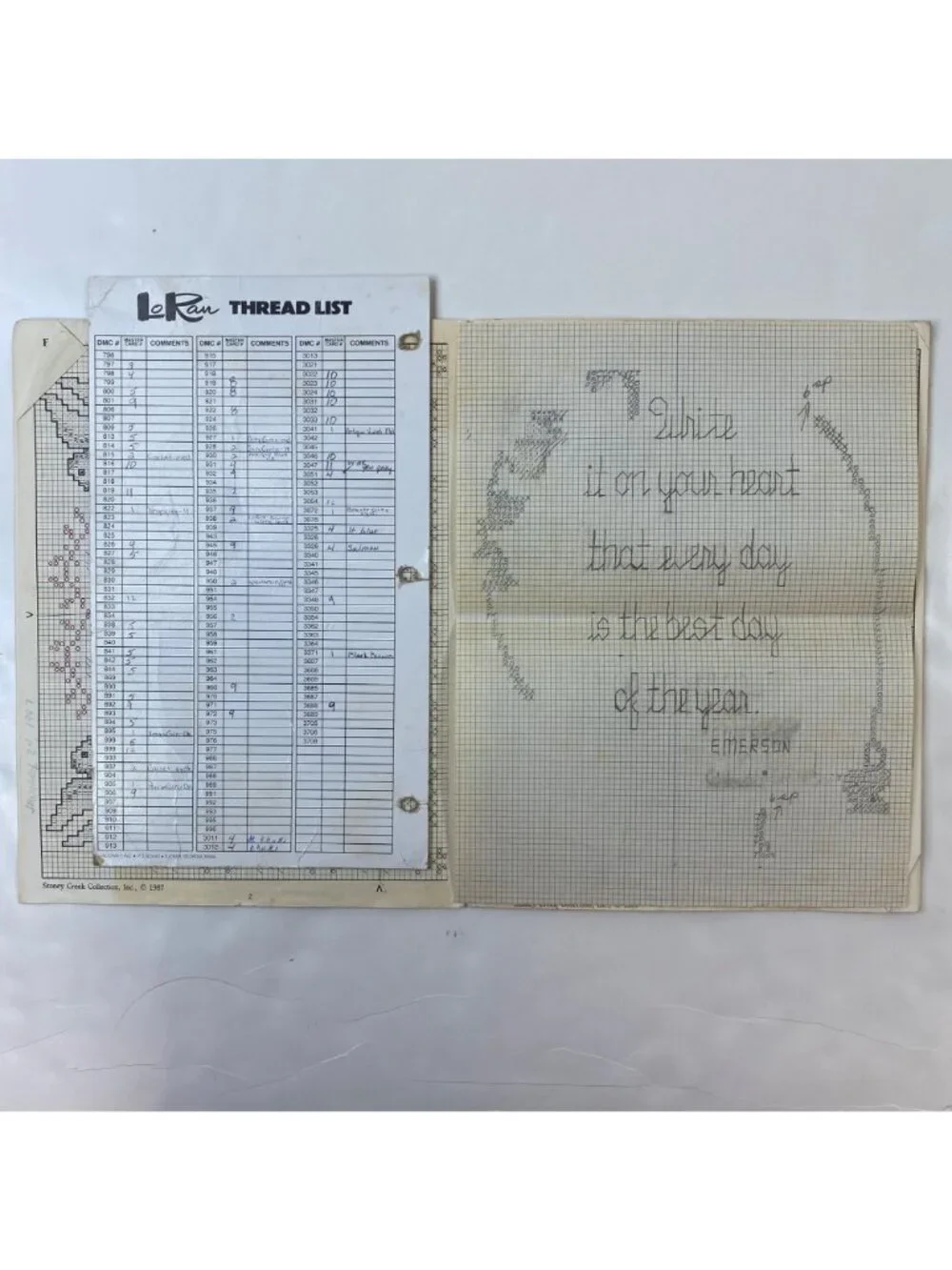 Love Brought Us Together Cross Stitch Sixteen Patterns Instruction Book